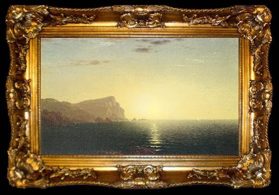 framed  John Kensett New England Sunrise, ta009-2